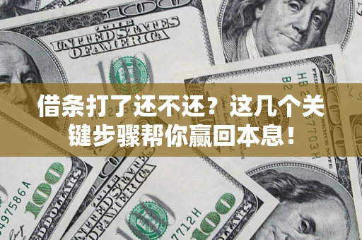 北京借条打了还不还？这几个关键步骤帮你赢回本息！