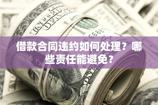 北京借款合同违约如何处理？哪些责任能避免？