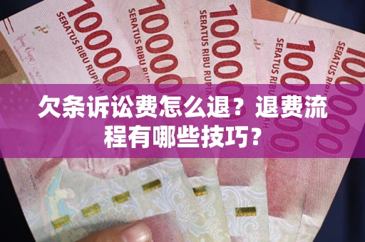 北京欠条诉讼费怎么退？退费流程有哪些技巧？