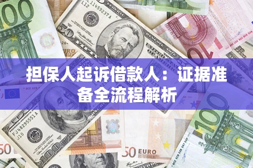 北京担保人起诉借款人：证据准备全流程解析