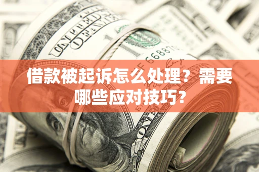 北京借款被起诉怎么处理？需要哪些应对技巧？