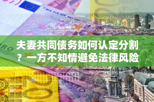 北京夫妻共同债务如何认定分割？一方不知情避免法律风险必看！